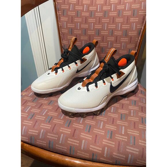 NEW Sz 11.5 Nike Force Trout 9 Elite MCS Baseball Cleat Summit White FZ8643-100 - Picture 7 of 8